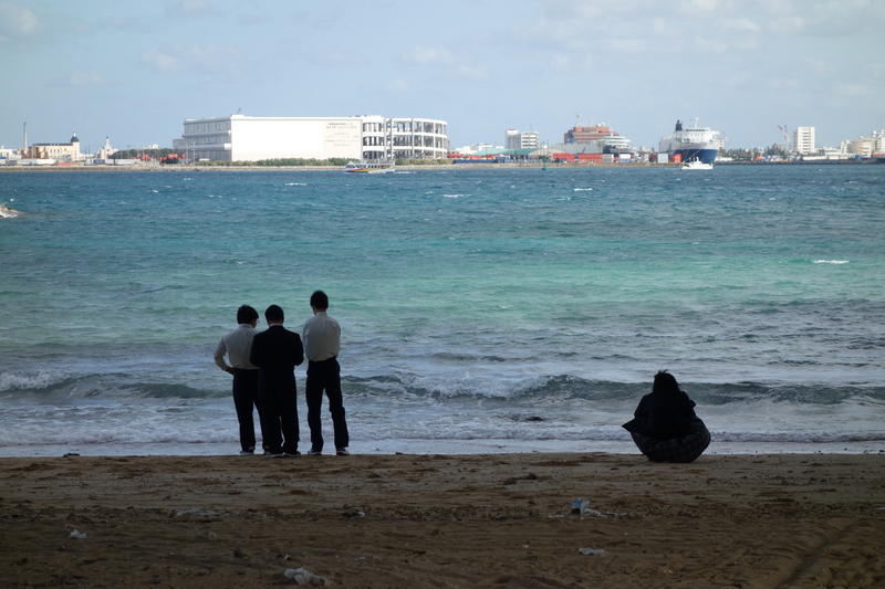 波の上ビーチにて 波の上ビーチにて